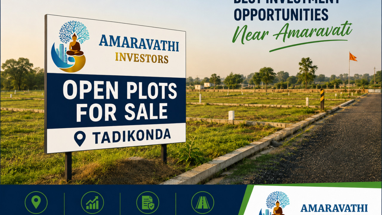 Open Plots for Sale in Tadikonda – Best Investment Opportunities Near Amaravati
