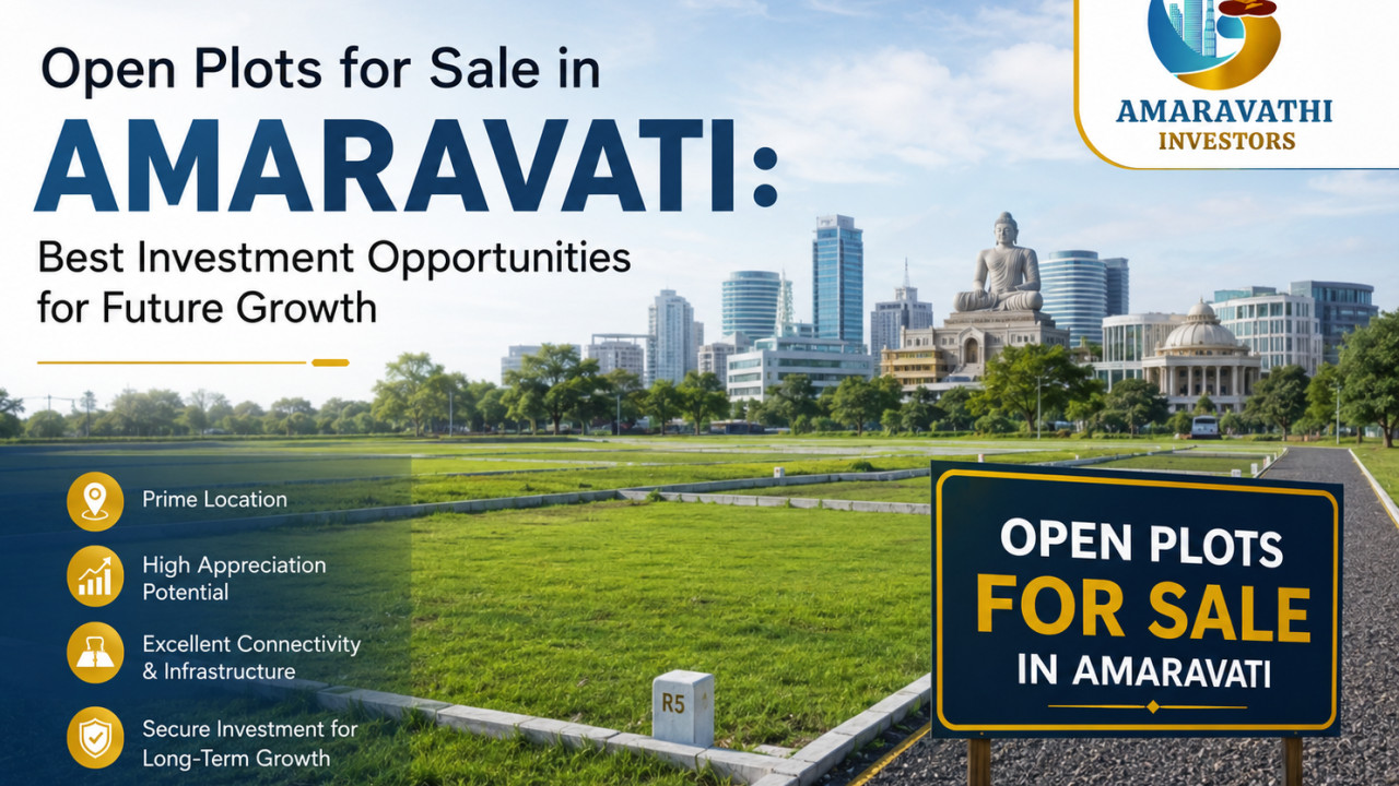 Open Plots for Sale in Amaravati: Best Investment Opportunities for Future Growth
