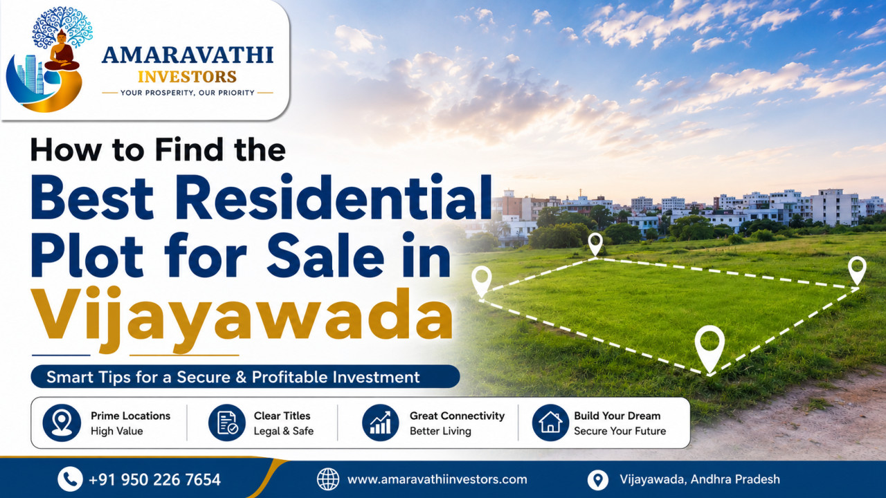 How to Find the Best Residential Plot for Sale in Vijayawada
