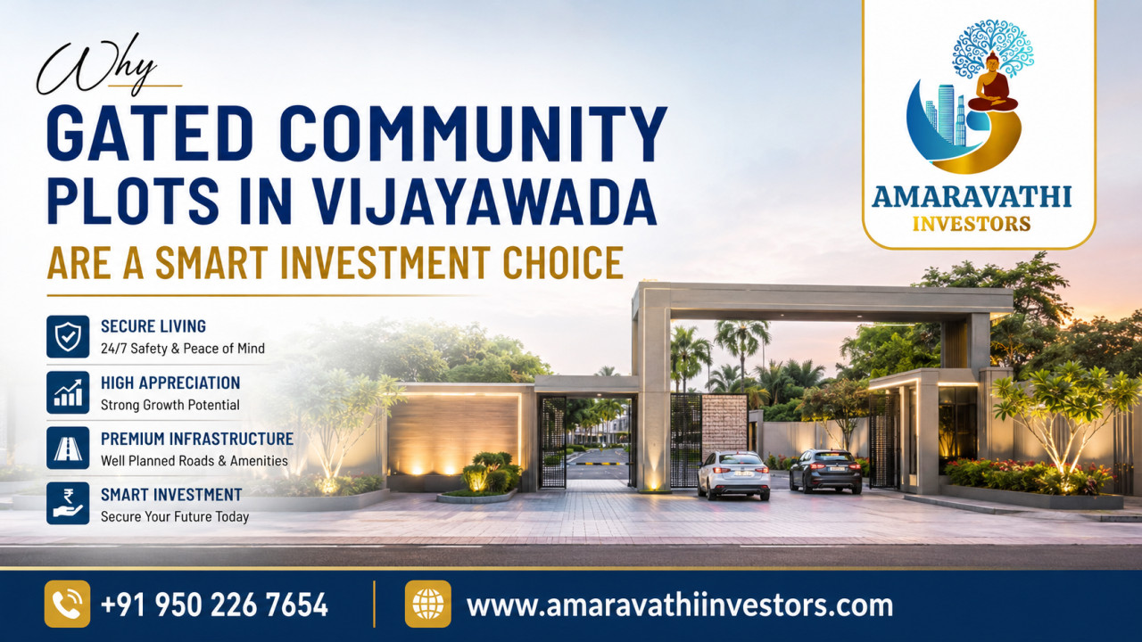 Why Gated Community Plots in Vijayawada Are a Smart Investment Choice