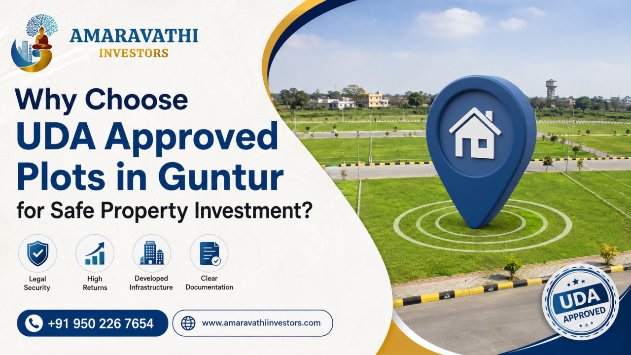 Why Choose UDA Approved Plots in Guntur for Safe Property Investment?
