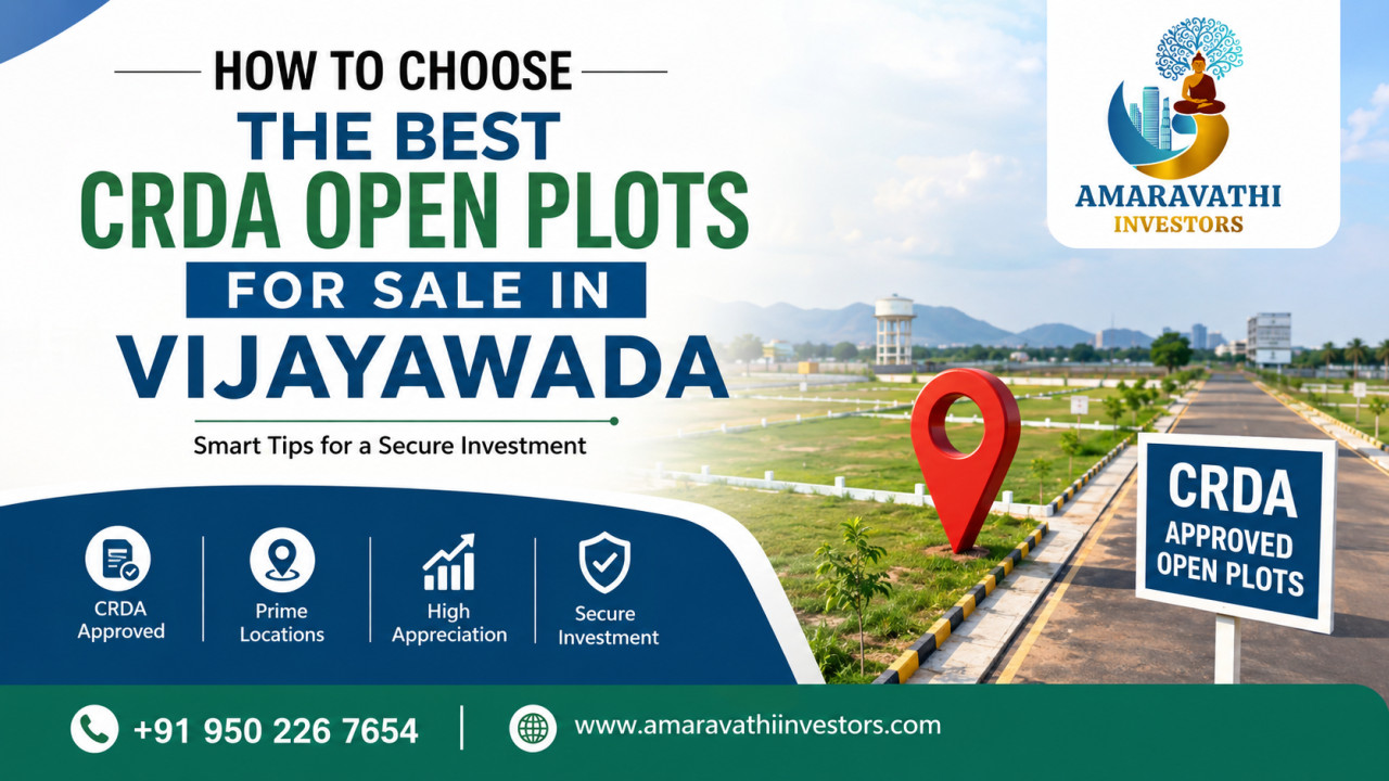 How to Choose the Best CRDA Open Plots for Sale in Vijayawada