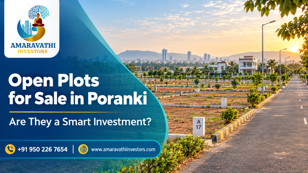 Open Plots for Sale in Poranki: Are They a Smart Investment for Homebuyers and Investors?