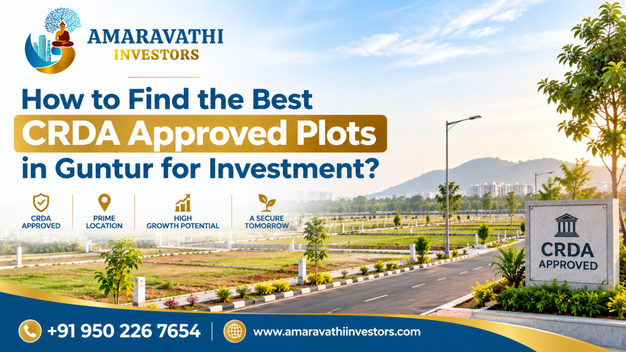 How to Find the Best CRDA Approved Plots in Guntur for Investment?